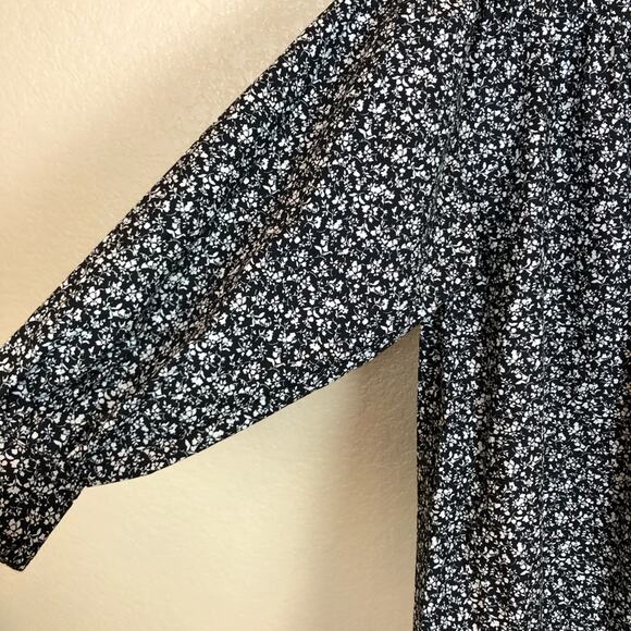 NWOT Zara Black White Printed Poplin Dress. - Picture 7 of 10